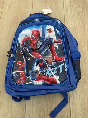 Spider-Man Large 18x14 Inch 3 Pocket Side Packets Backpack New With Tags